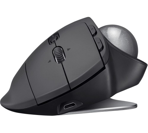 Трекбол Logitech Trackball MX Ergo графитовый оптическая (2048dpi) беспроводная BT/Radio USB (6but)