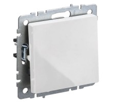 Выключатель IEK Brite ВС10-1-0-БрБ скрыт. 1кл. белый (упак.:1шт) (BR-V10-0-10-K01)