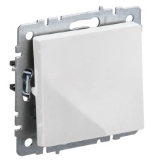 Выключатель IEK Brite ВС10-1-0-БрБ скрыт. 1кл. белый (упак.:1шт) (BR-V10-0-10-K01)