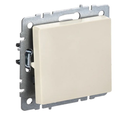 Выключатель IEK Brite ВС10-1-0-БрКр скрыт. 1кл. бежевый (упак.:1шт) (BR-V10-0-10-K10)
