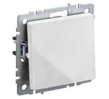 Выключатель IEK Brite ВС10-1-6-БрБ скрыт. 1кл. проходной белый (упак.:1шт) (BR-V12-0-10-K01)