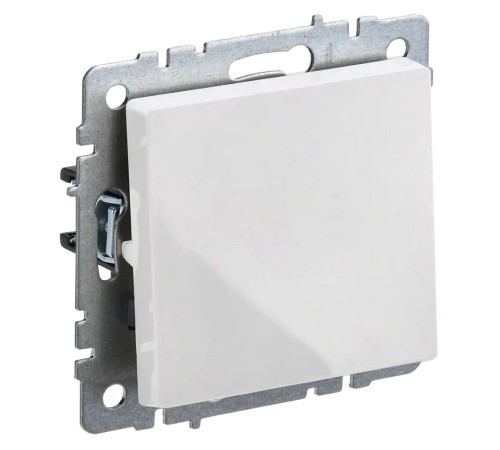 Выключатель IEK Brite ВС10-1-6-БрБ скрыт. 1кл. проходной белый (упак.:1шт) (BR-V12-0-10-K01)