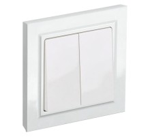 Выключатель IEK Brite скрыт. 2кл. белый (упак.:1шт) (BR-V20-0-10-K01-F)