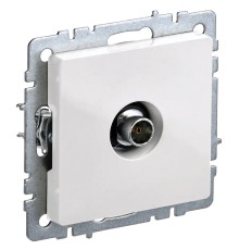 Розетка телев. IEK Brite РТВ11-0-БрБ BR-A10-O-K01 концевая скрыт. белый (упак.:1шт)