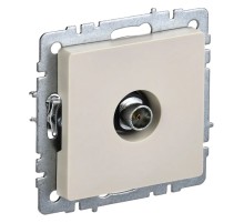 Розетка телев. IEK Brite РТВ11-0-БрКр BR-A10-O-K10 концевая скрыт. бежевый (упак.:1шт)