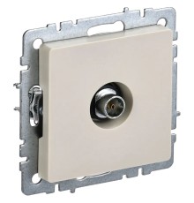 Розетка телев. IEK Brite РТВ11-0-БрКр BR-A10-O-K10 концевая скрыт. бежевый (упак.:1шт)