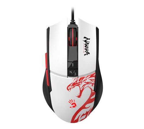Мышь A4Tech Bloody L65 Max белый/рисунок оптическая (12000dpi) USB (6but) Мышь A4Tech Bloody L65 Max белый/рисунок оптическая (12000dpi) USB (6but)