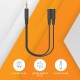 Адаптер аудио A4Tech AD-3P 2xJack 3.5 (f)/Jack 3.5 (m) 0.2м. черный