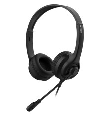Наушники с микрофоном A4Tech HS-8i черный 1.8м накладные оголовье