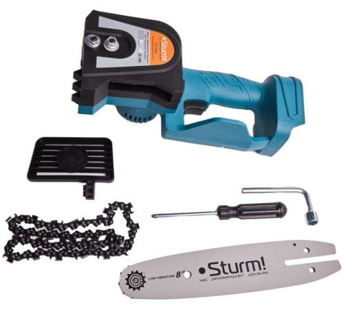 Sturm! CSC1808BL Аккумуляторная цепная пила б/щ Sturm!, 18 В, 1BatterySystem, шина 20 см, без ЗУ и АКБ [CSC1808BL]