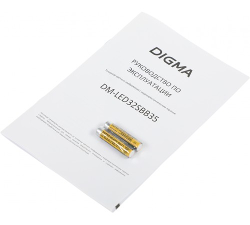 Телевизор LED Digma 32" DM-LED32SBB35 Яндекс.ТВ Slim Design черный/черный FULL HD 60Hz DVB-T DVB-T2 DVB-C DVB-S DVB-S2 USB WiFi Smart TV