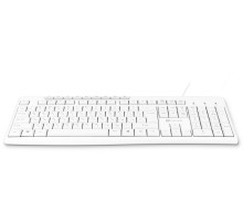 Клавиатура Оклик 305M белый USB Multimedia (1875227)