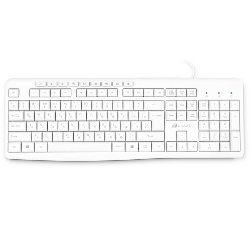 Клавиатура Оклик 305M белый USB Multimedia (1875227) Клавиатура Оклик 305M белый USB Multimedia (1875227)