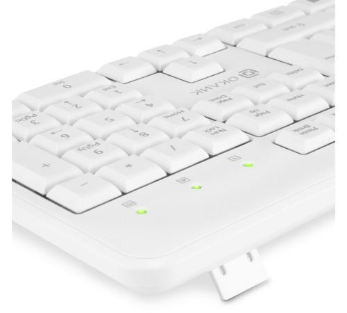 Клавиатура Оклик 305M белый USB Multimedia (1875227) Клавиатура Оклик 305M белый USB Multimedia (1875227)