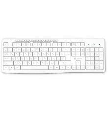 Клавиатура Оклик K225W белый USB беспроводная Multimedia (1875235)