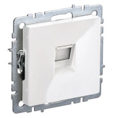 Розетка комп. IEK Brite РК10-БрБ BR-K10-1-K01 скрыт. штор. белый (упак.:1шт)
