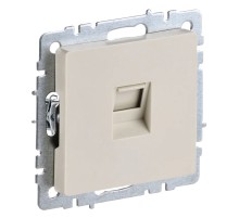 Розетка комп. IEK Brite РК10-БрКр BR-K10-1-K10 скрыт. штор. бежевый (упак.:1шт)