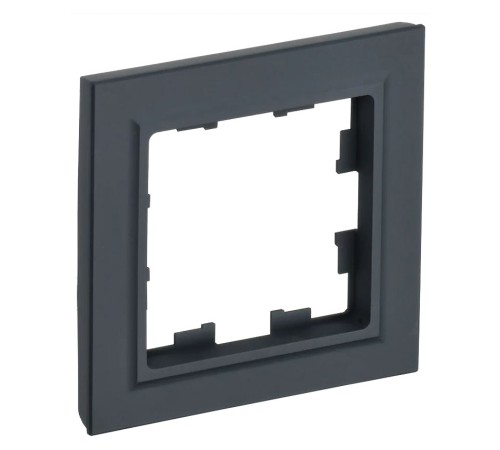 Рамка IEK Brite РУ-1-БрГ BR-M12-K53 1x черный (упак.:1шт) Рамка IEK Brite РУ-1-БрГ BR-M12-K53 1x черный (упак.:1шт)