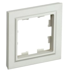 Рамка IEK Brite РУ-1-БрКр BR-M12-K10 1x бежевый (упак.:1шт)