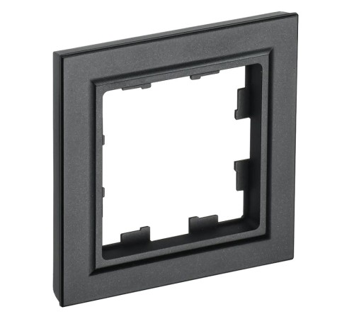 Рамка IEK Brite РУ-1-БрЧ BR-M12-K02 1x черный (упак.:1шт) Рамка IEK Brite РУ-1-БрЧ BR-M12-K02 1x черный (упак.:1шт)