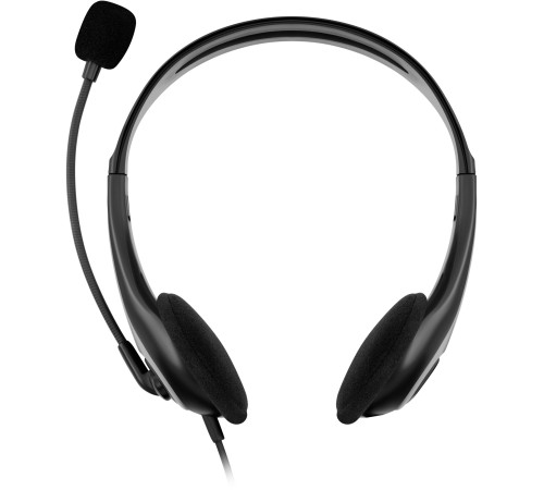 Наушники с микрофоном Оклик HS-M300 черный/серый 1.8м накладные оголовье (1876323)
