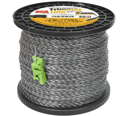 Леска для садовых триммеров Rezer Ultra-pro TRI-TWIST d=4мм L=12м (03.007.00132)