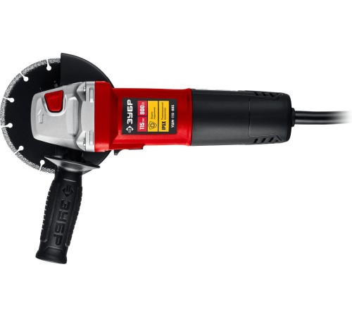 Углошлифовальная машина Зубр УШМ-125-1005 1000Вт 11000об/мин рез.шпин.:M14 d=125мм