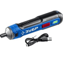 Отвертка аккум. Зубр PSD-4 аккум. патрон:шестигранник 6.35 мм (1/4)