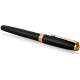 Ручка перьев. Parker Sonnet Core F528 (CW1931516) Matte Black GT F сталь нержавеющая подар.кор.