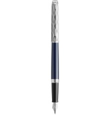Ручка перьев. Waterman Hemisphere L`Essence du Bleu (CW2166467) LaqBlue CT F сталь нержавеющая подар.кор.