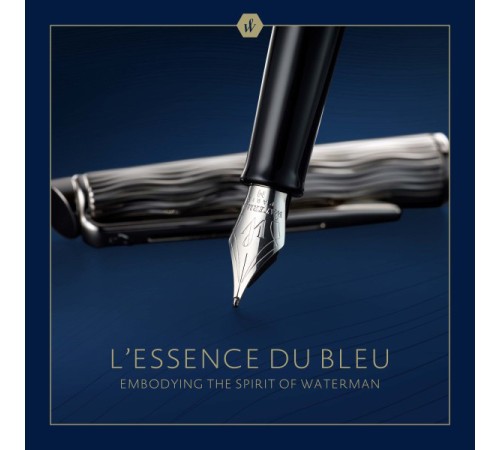 Ручка перьев. Waterman Hemisphere L`Essence du Bleu (CW2166467) LaqBlue CT F сталь нержавеющая подар.кор. Ручка перьев. Waterman Hemisphere L`Essence du Bleu (CW2166467) LaqBlue CT F сталь нержавеющая подар.кор.