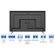 Телевизор LED Kivi 55" 55U740NB черный 4K Ultra HD 60Hz DVB-T DVB-T2 DVB-C WiFi Smart TV