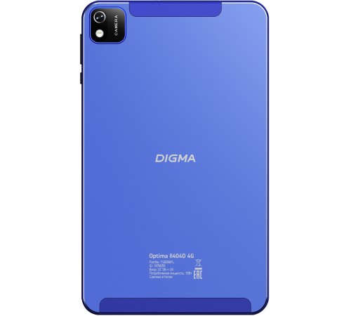 Планшет Digma Optima 8404D 4G SC9863 (1.6) 8C RAM4Gb ROM64Gb 8" IPS 1920x1200 3G 4G Android 12 синий 5Mpix 2Mpix BT GPS WiFi Touch microSD 128Gb 4000mAh