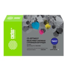 Картридж струйный Cactus CS-EPT6037 T6037 серый (220мл) для Epson Stylus PRO 7880/9880