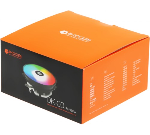 Устройство охлаждения(кулер) ID-Cooling DK-03 RAINBOW Soc-AM5/AM4/1151/1200/1700 4-pin 14-26dB 100W 250gr LED Ret Устройство охлаждения(кулер) ID-Cooling DK-03 RAINBOW Soc-AM5/AM4/1151/1200/1700 4-pin 14-26dB 100W 250gr LED Ret