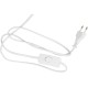 Светильник Uniel ULO-K22 D-E14-A White-Blue-Red (UL-00010040) настольный на основание E14 белый/синий 40Вт