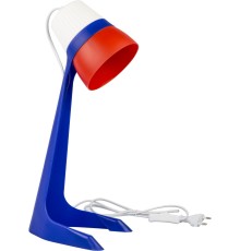 Светильник Uniel ULO-K22 D-E14-A White-Blue-Red (UL-00010040) настольный на основание E14 белый/синий 40Вт