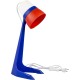 Светильник Uniel ULO-K22 D-E14-A White-Blue-Red (UL-00010040) настольный на основание E14 белый/синий 40Вт