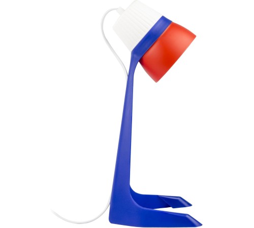 Светильник Uniel ULO-K22 D-E14-A White-Blue-Red (UL-00010040) настольный на основание E14 белый/синий 40Вт