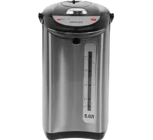 Термопот Centek CT-1083 (сталь) 5.0л, 750Вт, 3 способа подачи воды, двойная защита от перегрева
