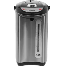 Термопот Centek CT-1083 (сталь) 5.0л, 750Вт, 3 способа подачи воды, двойная защита от перегрева