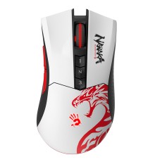 Мышь A4Tech Bloody R90 Plus Naraka белый/рисунок оптическая (5000dpi) беспроводная USB (7but)
