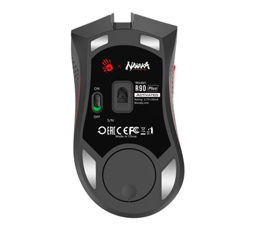 Мышь A4Tech Bloody R90 Plus Naraka белый/рисунок оптическая (5000dpi) беспроводная USB (7but) Мышь A4Tech Bloody R90 Plus Naraka белый/рисунок оптическая (5000dpi) беспроводная USB (7but)