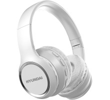 Гарнитура накладные Hyundai H-HP103 белый беспроводные bluetooth оголовье