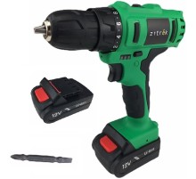 Дрель аккумуляторная Zitrek Greenpower 12-Li { 12В, Li-ion аккумулятор 2шт, ЗУ, кейс, бита } [063-4074]