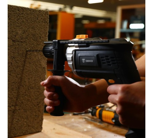 Дрель ударная Deko DKID1200W 1200Вт патрон:быстрозажимной реверс (кейс в комплекте) (063-4327)