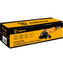 Углошлифовальная машина Deko DKAG1500 1500Вт 12000об/мин рез.шпин.:M14 d=125мм