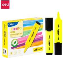 Текстовыделитель Deli EU366-YL скошенный пиш. наконечник 1-5мм желтый