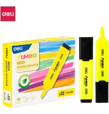 Текстовыделитель Deli EU366-YL скошенный пиш. наконечник 1-5мм желтый
