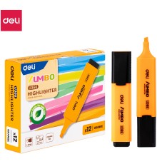 Текстовыделитель Deli EU366-OR скошенный пиш. наконечник 1-5мм оранжевый